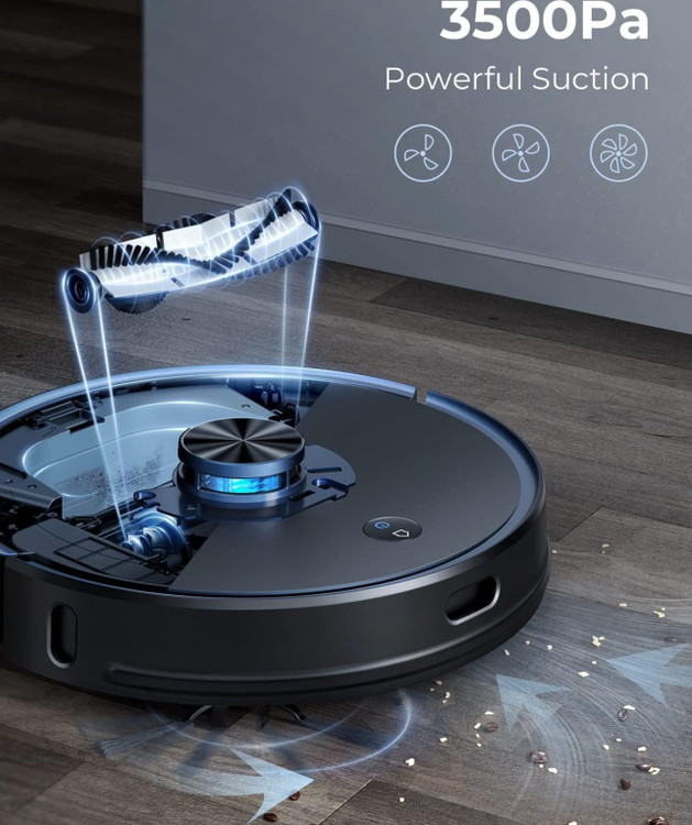 جارو رباتیک LARESAR مدل L6 PRO با قدرت مکش 3500 پاسکال و ایستگاه تخلیه خودکار