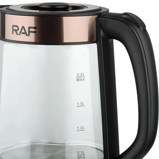 چایساز روهمی راف مدل 7827 با کتری 2.2 لیتری از جنس شیشه پیرکس