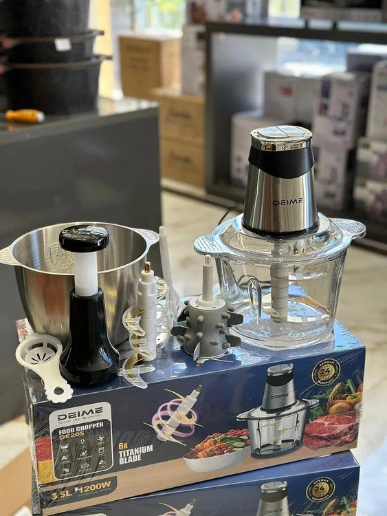 خردکن دو کاسه دیمی آلمان مناسب برای خرد کردن گوشت، سبزیجات و میوهها