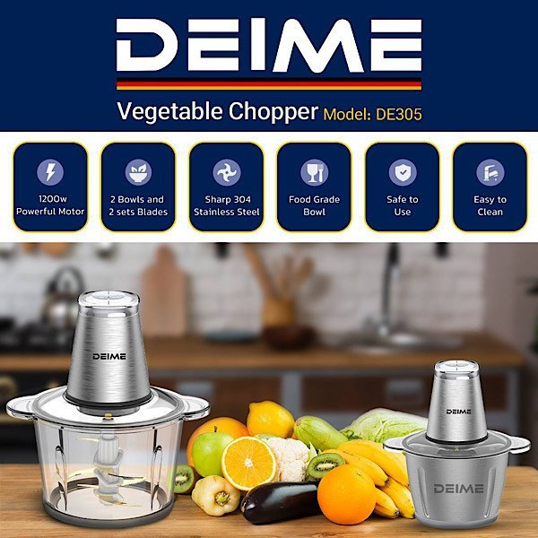خردکن دیمی deime مدل DE-305 با کاسه استیل 3.5 لیتری