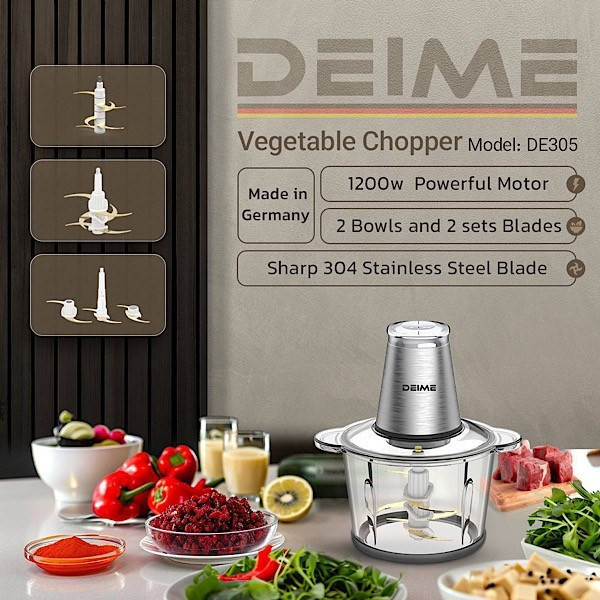 خردکن دیمی با طراحی ارگونومیک و بدنه مقاوم