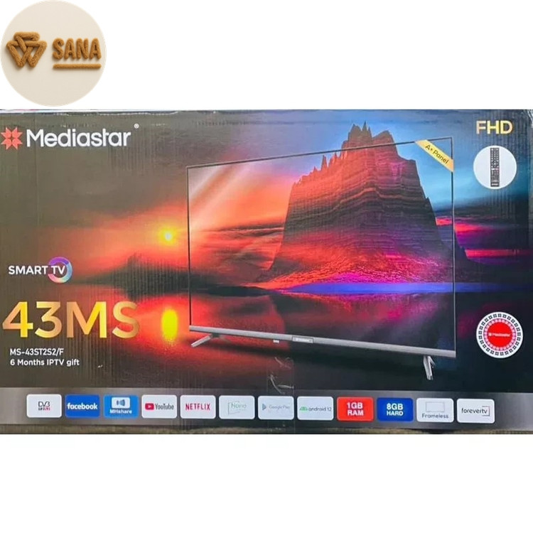 تلویزیون 43 اینچ مدیا استار رسیوردار مدل MS-43S T2S2