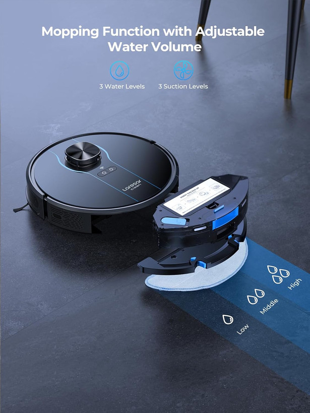 جاروبرقی رباتیک Laresar L6 Nex با فناوری تشخیص موانع و مسیریابی دقیق