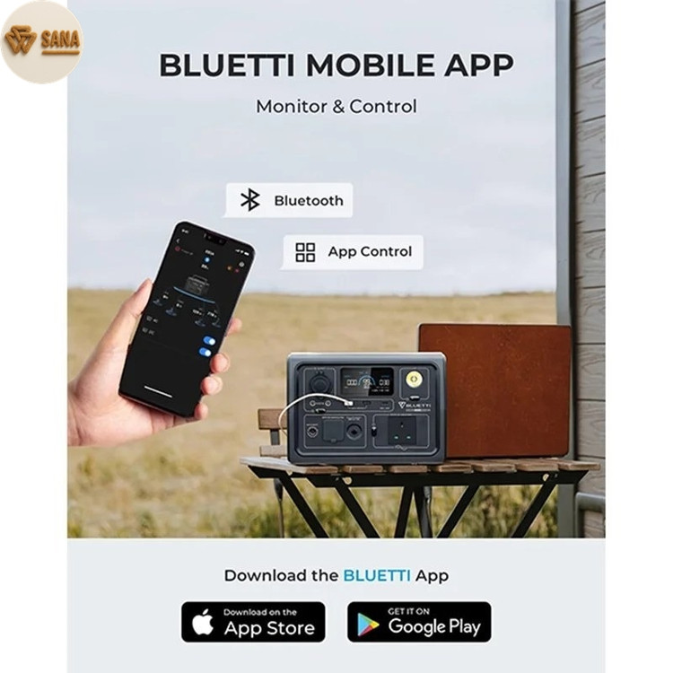 پاور استیشن UPS همراه قدرتمند 600 وات بلوتی مدل BLUETTI EB3A 600W 268Wh قابلیت UPS با زمان سوئیچینگ کمتر از 20ms