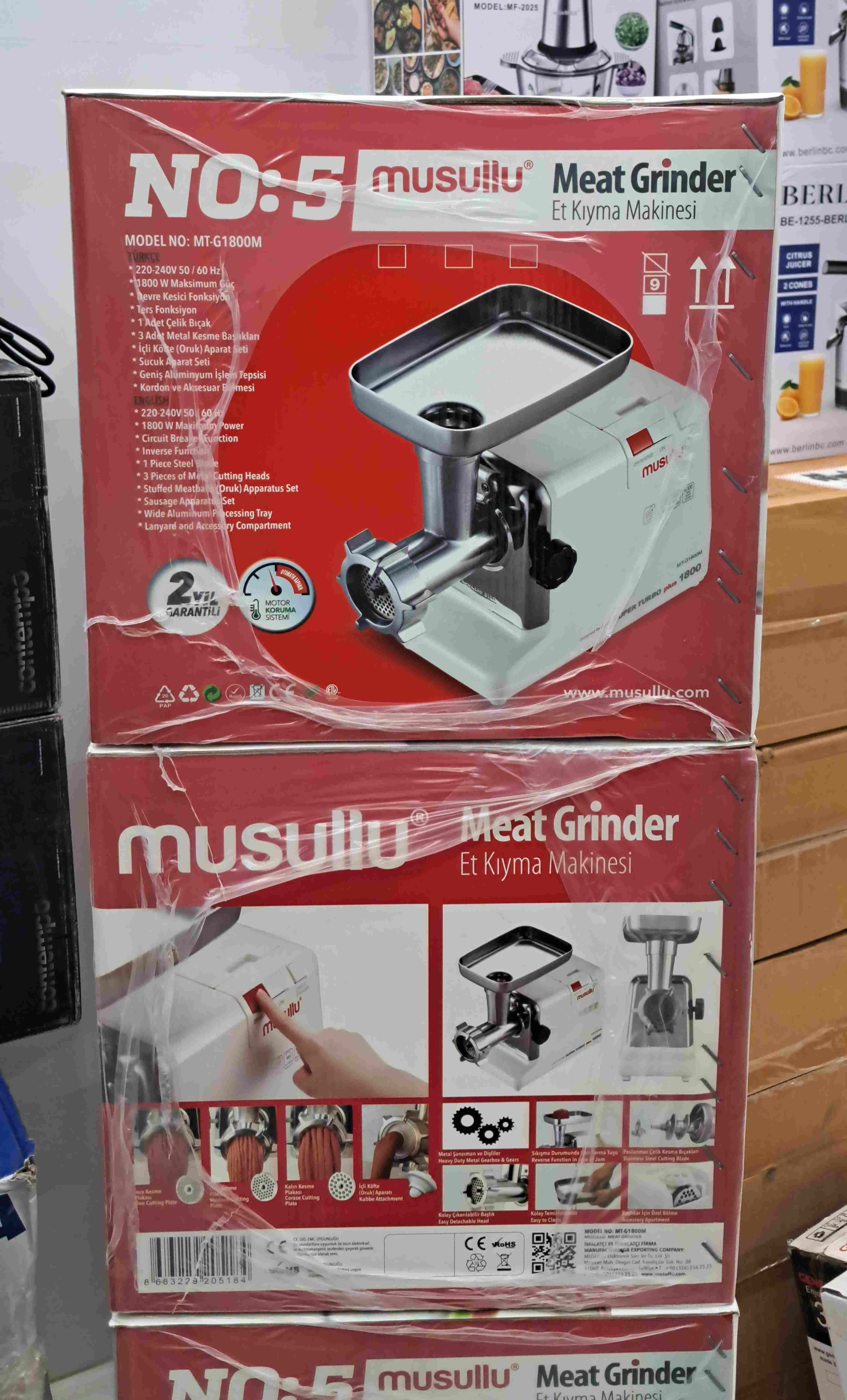 چرخ گوشت 1800 وات موسولو