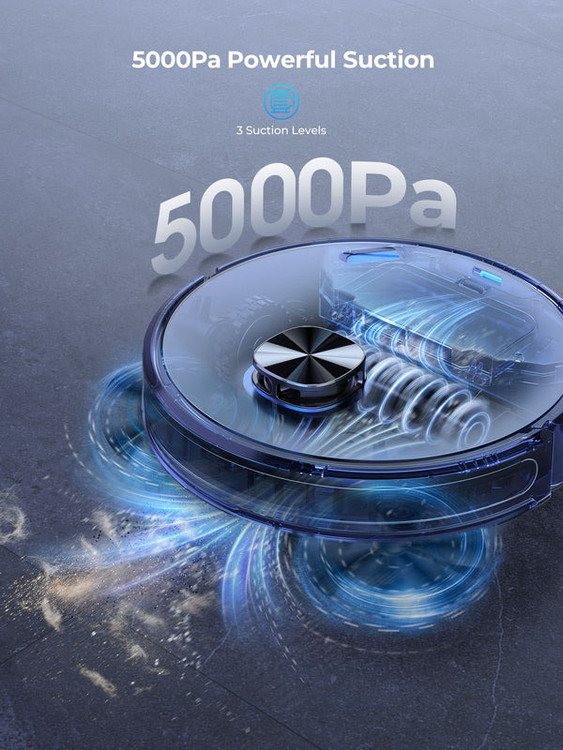 جارو رباتیک هوشمند LARESAR با قدرت مکش 5000 پاسکال