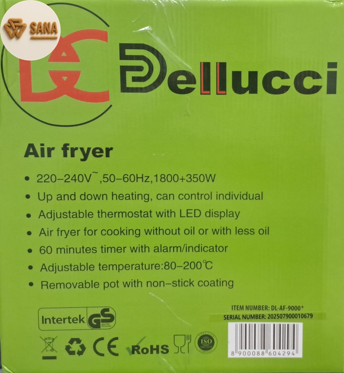 سرخ کن بدون روغن دلوسی مدل DL-AF-9000