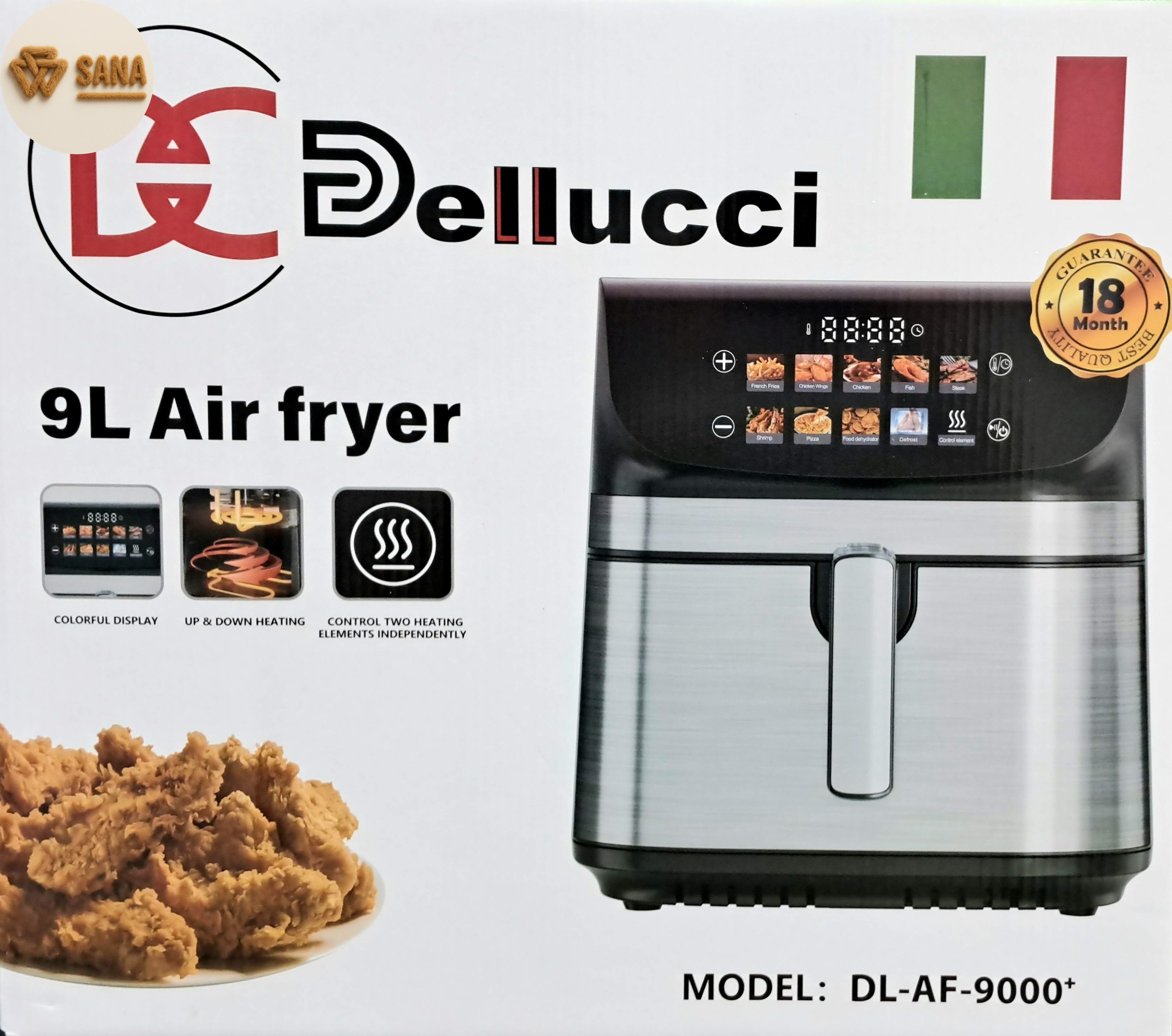 سرخ کن بدون روغن 9 لیتری دلوسی مدل DL-AF-9000